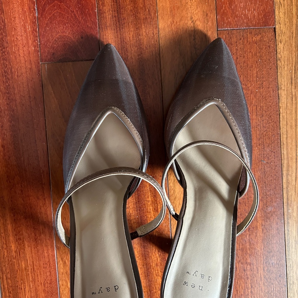 a new day Brown Pointed-Toe Heels